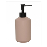 Porta Sabonete Liquido em Cimento Rosa 18cm - Ela Decora