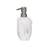 Porta Sabonete Líquido em Poliresina Mármore - Ela Decora