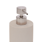 Porta Sabonete Liquido em Polirresina Canelado - Ela Decora