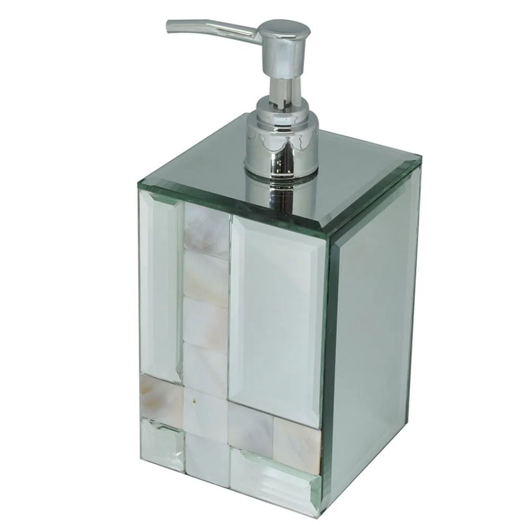 Porta Sabonete Liquido Espelhado 18cm - Ela Decora