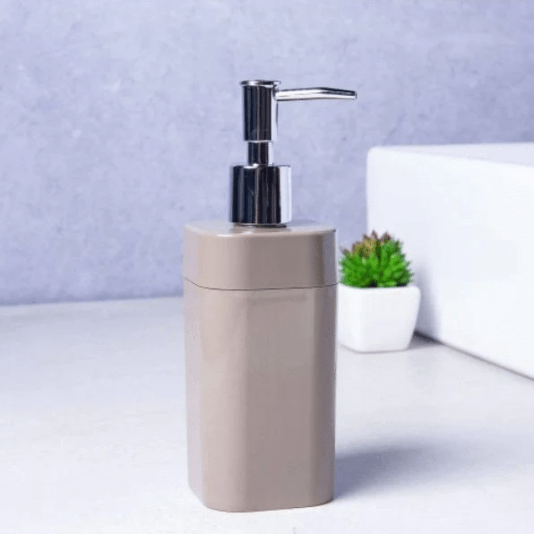 Porta Sabonete Liquido Splash Cinza 290ml - Ela Decora