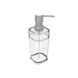 Porta Sabonete Líquido Splash Cristal 290ml - Ela Decora