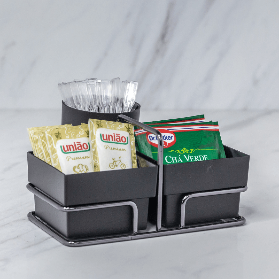 Porta Sachês Organizador Cantinho Do Café Ônix - Ela Decora