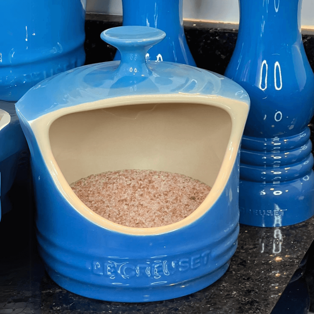 Porta Sal Azul Marseille Le Creuset - Ela Decora