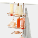 Porta Shampoo Duplo Para Box Rose Gold de Encaixar - Ela Decora