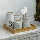 Porta Talheres e Utensílios Branco Le Creuset - 1 Litro - Ela Decora
