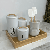 Porta Talheres e Utensílios Branco Le Creuset - 1 Litro - Ela Decora