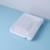 Porta Talheres e Utensílios Organizador de Gaveta em Polipropileno com Tampa Branco Logic - Ela Decora