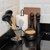 Porta Talheres e Utensílios Preto Fosco 13,5cm - Ela Decora