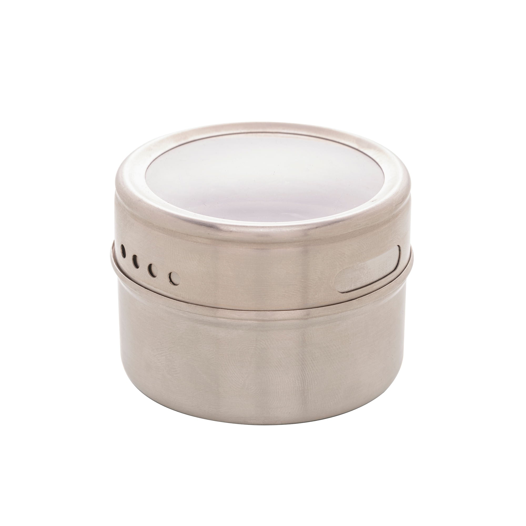 Porta Tempero com Tampa Imantado Cromado 6,5cm - Ela Decora