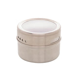 Porta Tempero com Tampa Imantado Cromado 6,5cm - Ela Decora