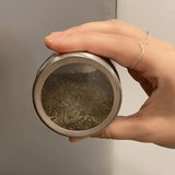 Porta Tempero com Tampa Imantado Cromado 6,5cm - Ela Decora