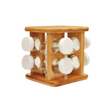 Porta Temperos em Bambu Tyft 9 Peças - Ela Decora