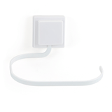 Porta Toalha de Rosto e Mãos Aço Piatina 3M Branco - Ela Decora