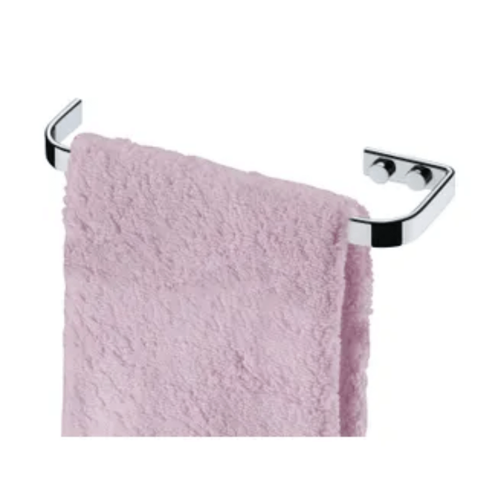 Porta Toalha de Rosto Piatina Aberto Fixação Parafuso 22cm Cromado - Ela Decora