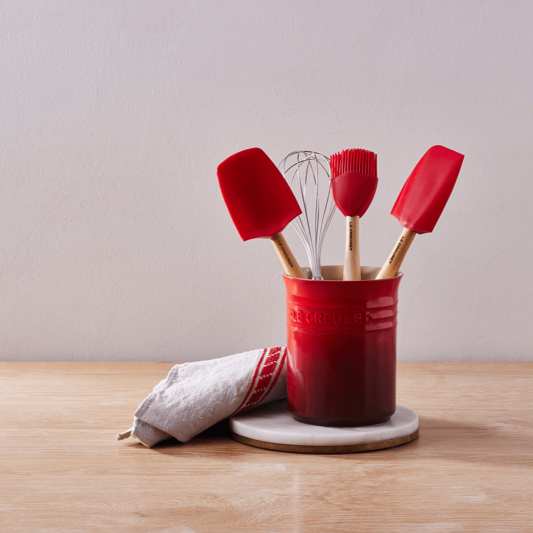 Porta Utensilios Cerâmica Clássico Vermelho 1 Litro Le Creuset - Ela Decora
