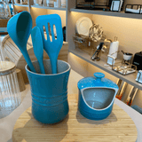 Porta Utensílios Signature Azul Caribe 1,1 Litros Le Creuset - Ela Decora