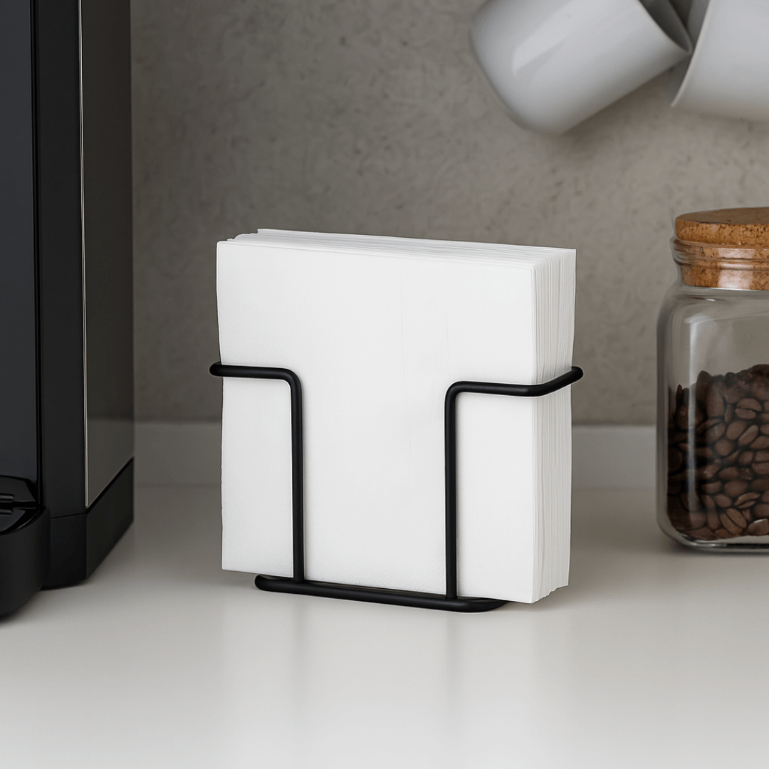 porta guardanapo preto para cantinho do cafe