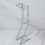 Suporte Para Papel Higiênico De Chão Aço Piatina 2 Rolos Cromado