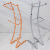 Suporte Para Papel Higiênico De Chão Aço Piatina 2 Rolos Cromado