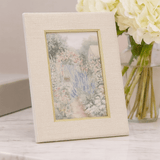 Porta Retrato Poliestireno e Vidro Bege 10x15