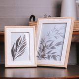 porta retratos marrom com vidro retangular para decoração