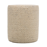 Porta Escova em Poliresina Linen Bege 9cm