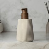 Porta Sabonete Líquido Striato Bege 245ml