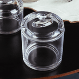 Pote com Tampa Bird Cristal 8,5cm - Ela Decora