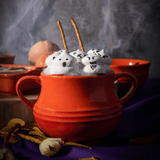 Pote de Cerâmica Retrô Laranja 16,5cm - Ela Decora