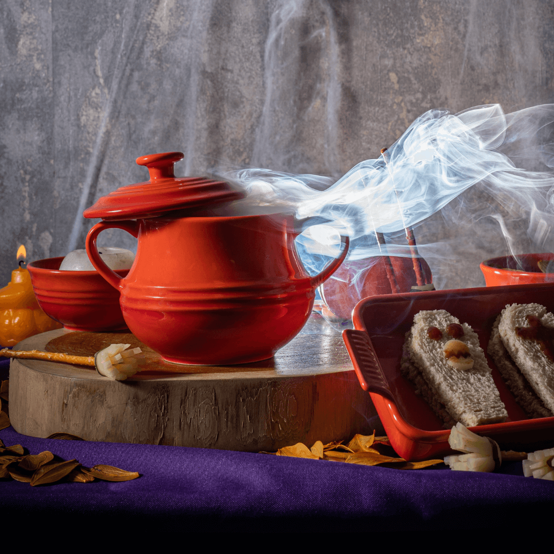 Pote de Cerâmica Retrô Laranja 16,5cm - Ela Decora