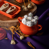 Pote de Cerâmica Retrô Laranja 16,5cm - Ela Decora