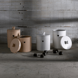 Pote Decorativo de Cerâmica Heart Bege 15cm - Ela Decora