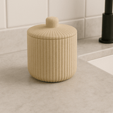 Pote Decorativo em Poliresina Areia 10,5cm - Ela Decora