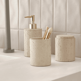 Pote Decorativo em Polirresina Cinza 10,5cm - Ela Decora