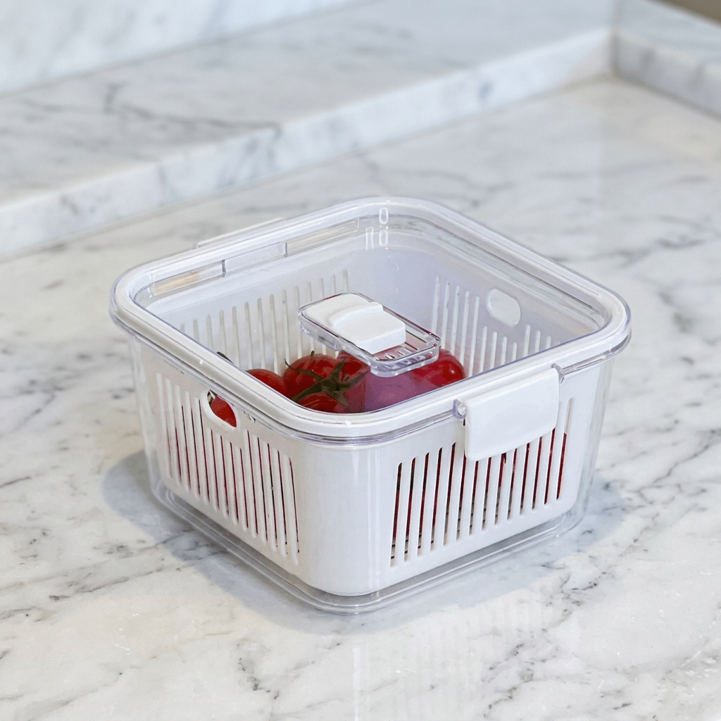 Pote Hermético Slim Multiuso Branco 1,3 Litros - Ela Decora