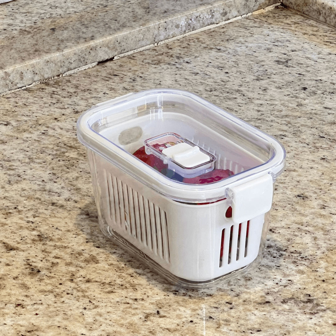 Pote Hermético Slim Multiuso Branco 630ml - Ela Decora