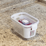 Pote Hermético Slim Multiuso Branco 630ml - Ela Decora