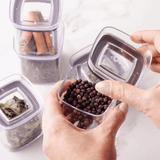 Pote Organizador Hermético Block Transparente 150ml - Ela Decora