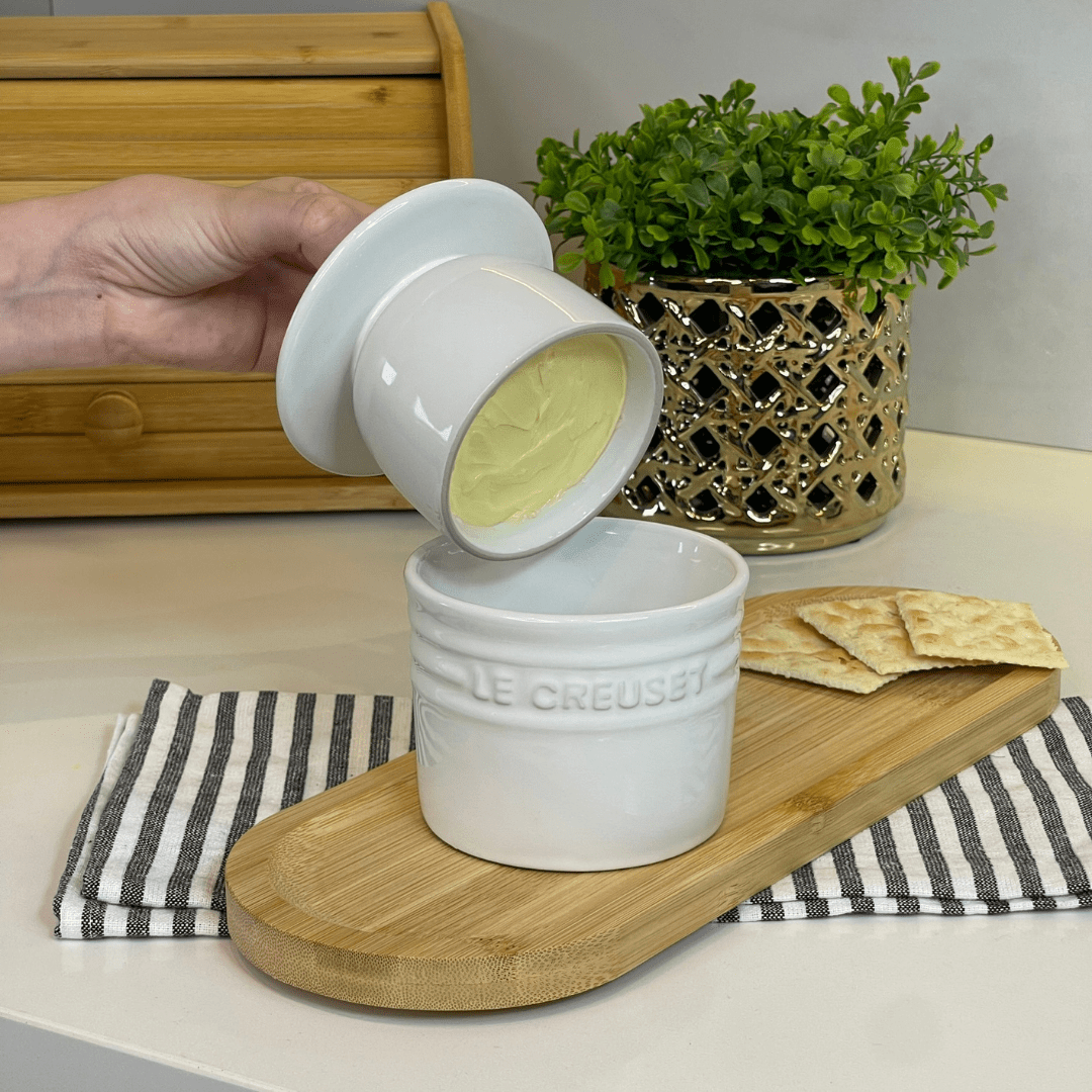 Pote para Manteiga Manteigueira Branca Le Creuset - Ela Decora