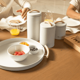 Pote para Mantimentos Hermético Sense 0,8 Litros Bege - Ela Decora