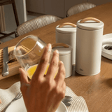 Pote para Mantimentos Hermético Sense 1,3 Litros Bege - Ela Decora