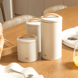 Pote para Mantimentos Hermético Sense 1,3 Litros Bege - Ela Decora