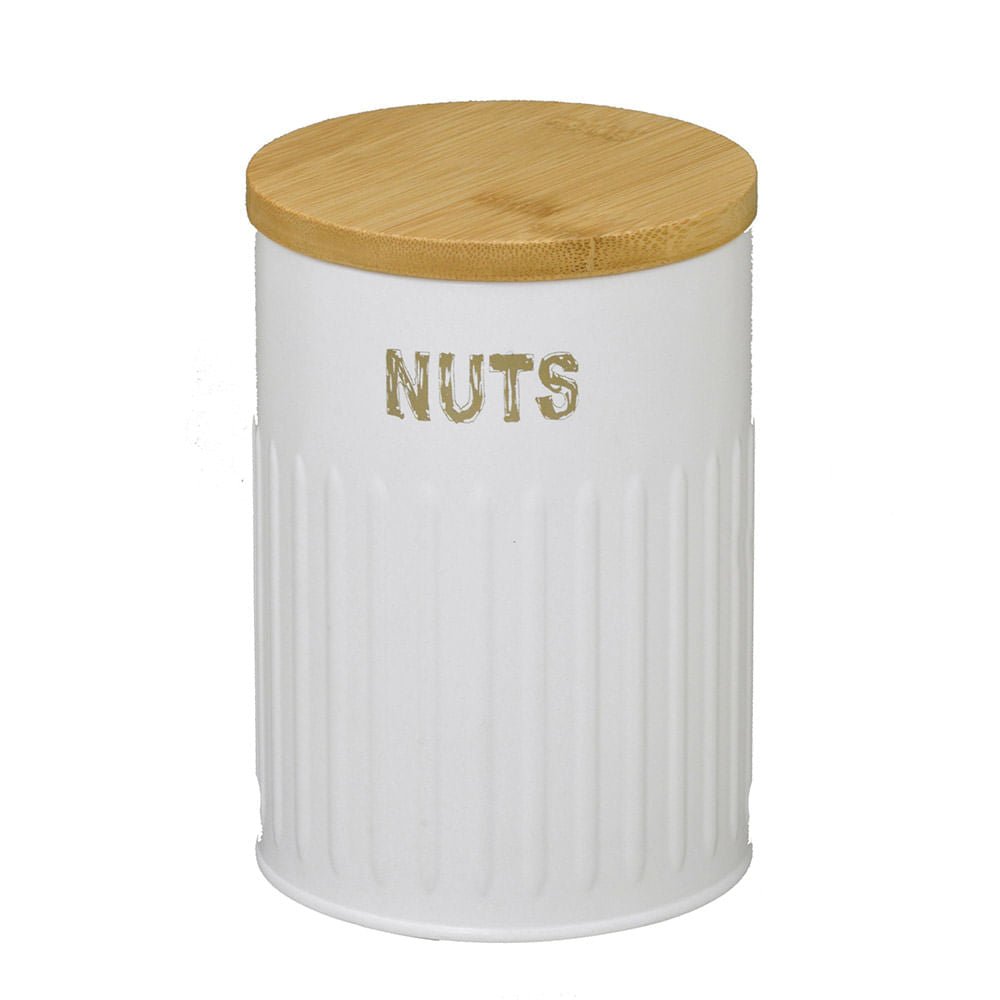 Pote para Mantimentos Nuts Branco 16cm - Ela Decora