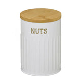 Pote para Mantimentos Nuts Branco 16cm - Ela Decora