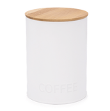 Pote Porta Mantimentos Para Café Canister Branco - Ela Decora