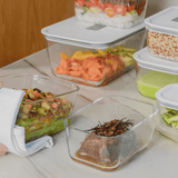 Pote de Vidro Hermético Tampa Branca Fresh Lock 2,4L