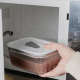 Pote de Vidro Hermético Tampa Branca Fresh Lock 370ml