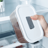 Pote de Vidro Hermético Tampa Branca Fresh Lock 725ml