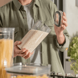 Pote Porta Mantimento Organizador Quadrado com Tampa Hermética Natural Block 1,5 Litros